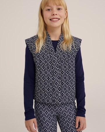 WE Fashion Prehodna jakna | modra barva: sprednja stran
