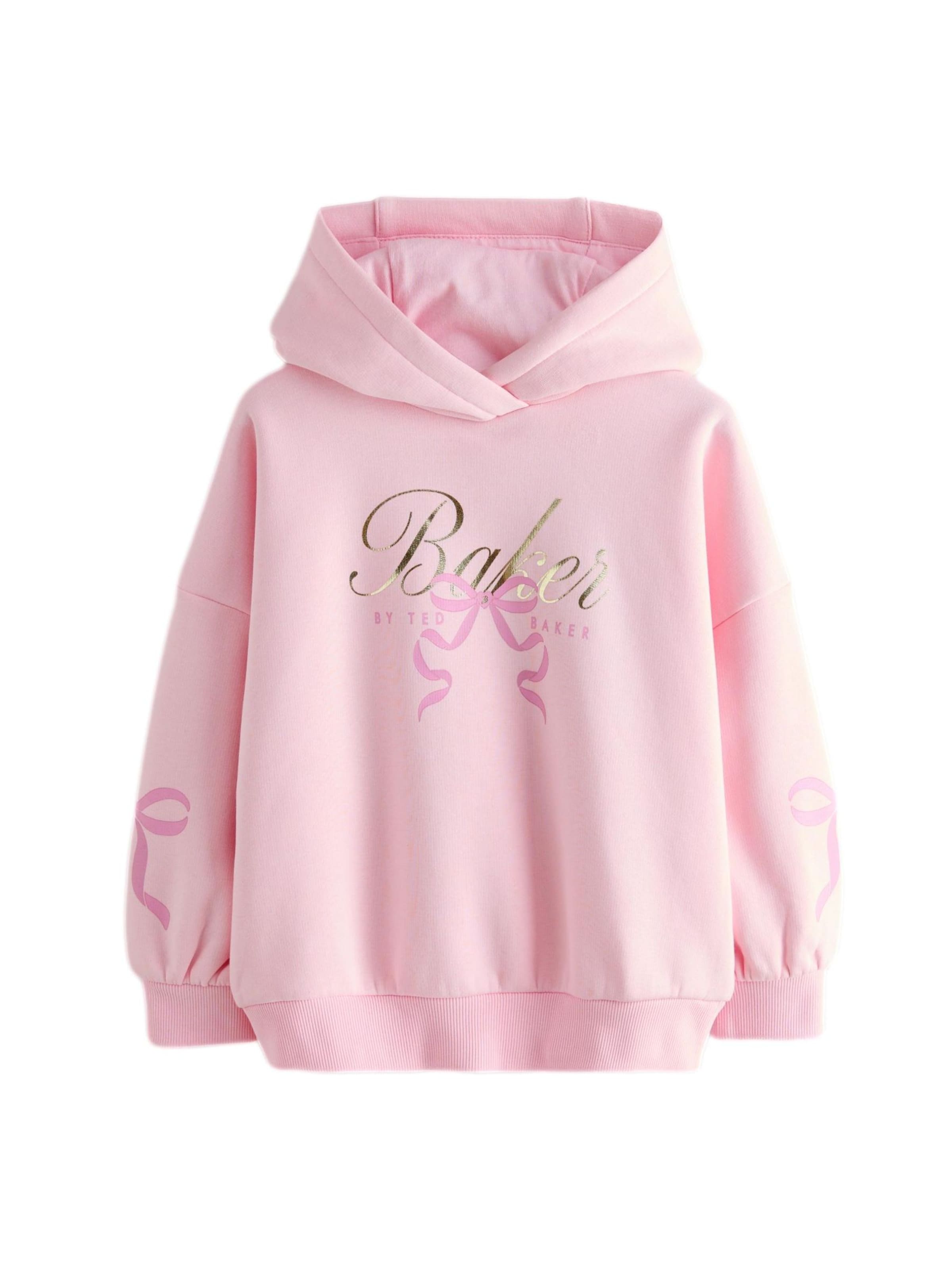 Bluză de molton de la Baker by Ted Baker pe roz: față