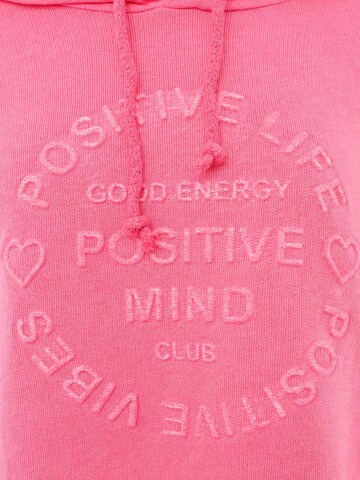 Bluză de molton 'Positive Mind' de la Zwillingsherz pe roz