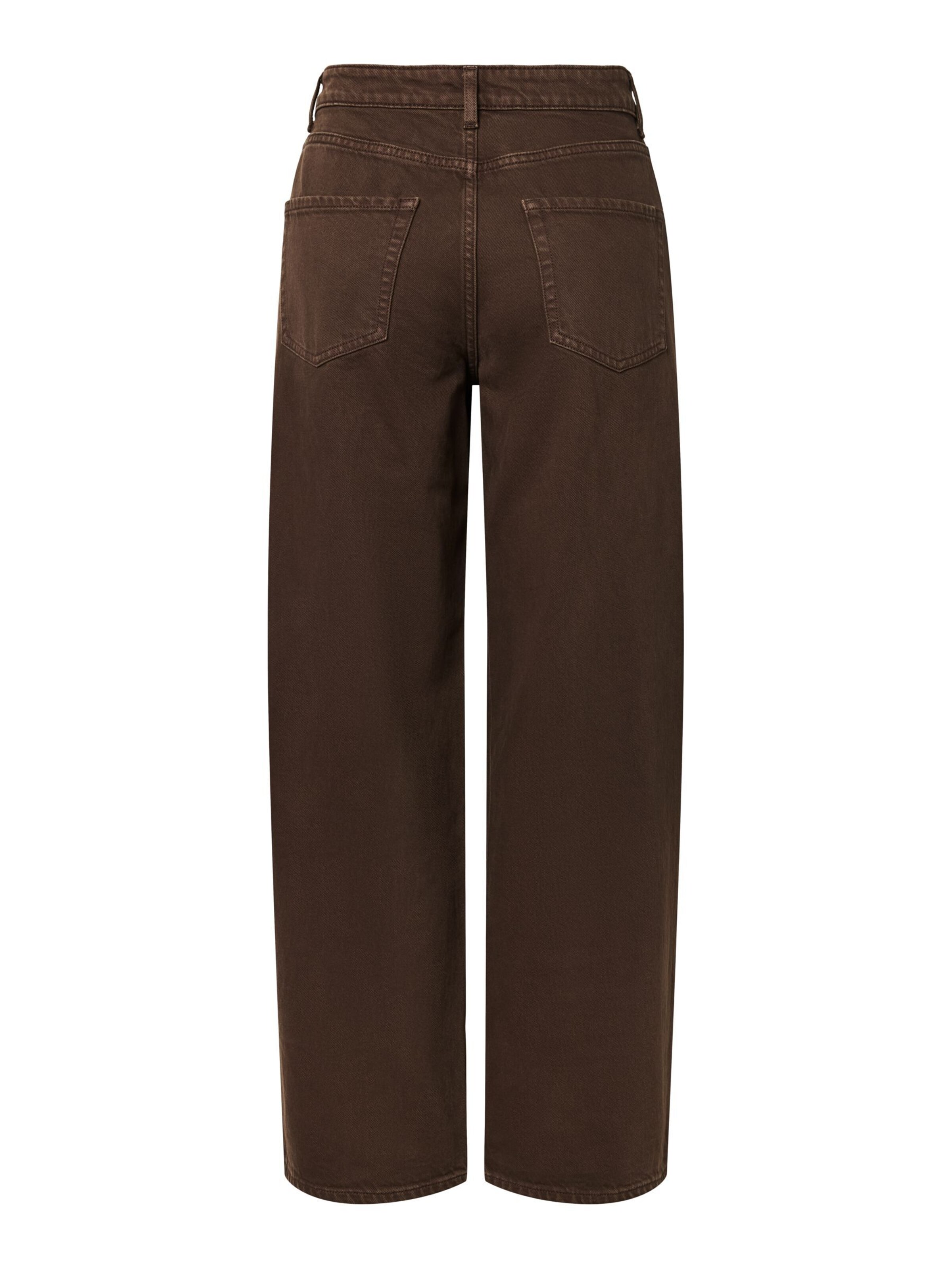 Barrel Jean 'PCGrace' PIECES en marron