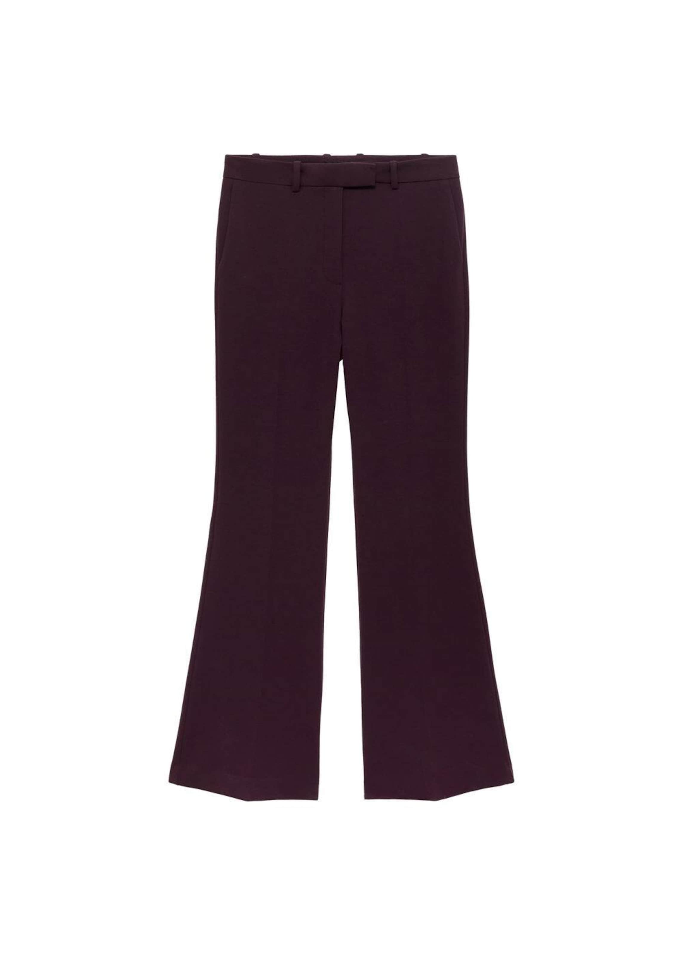 Pantalon à plis 'Emma' MANGO en violet : devant