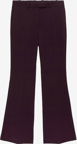 Pantaloni con piega frontale 'Emma' di MANGO in lilla: frontale