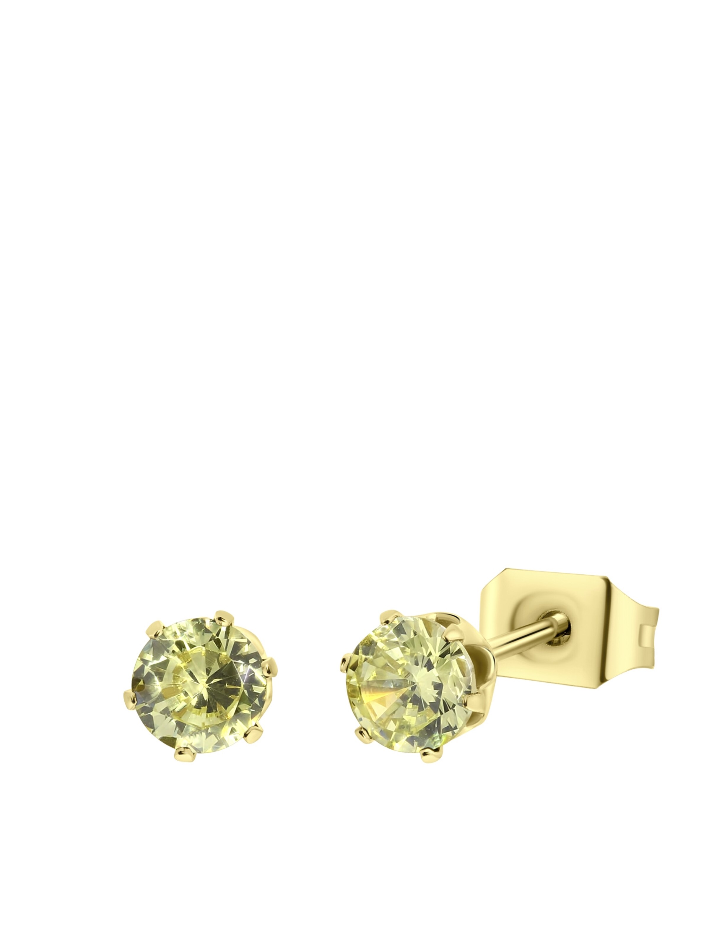 Lucardi Earrings in Gold: front