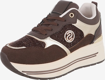 Ital-Design Sneaker in Braun: Vorderseite