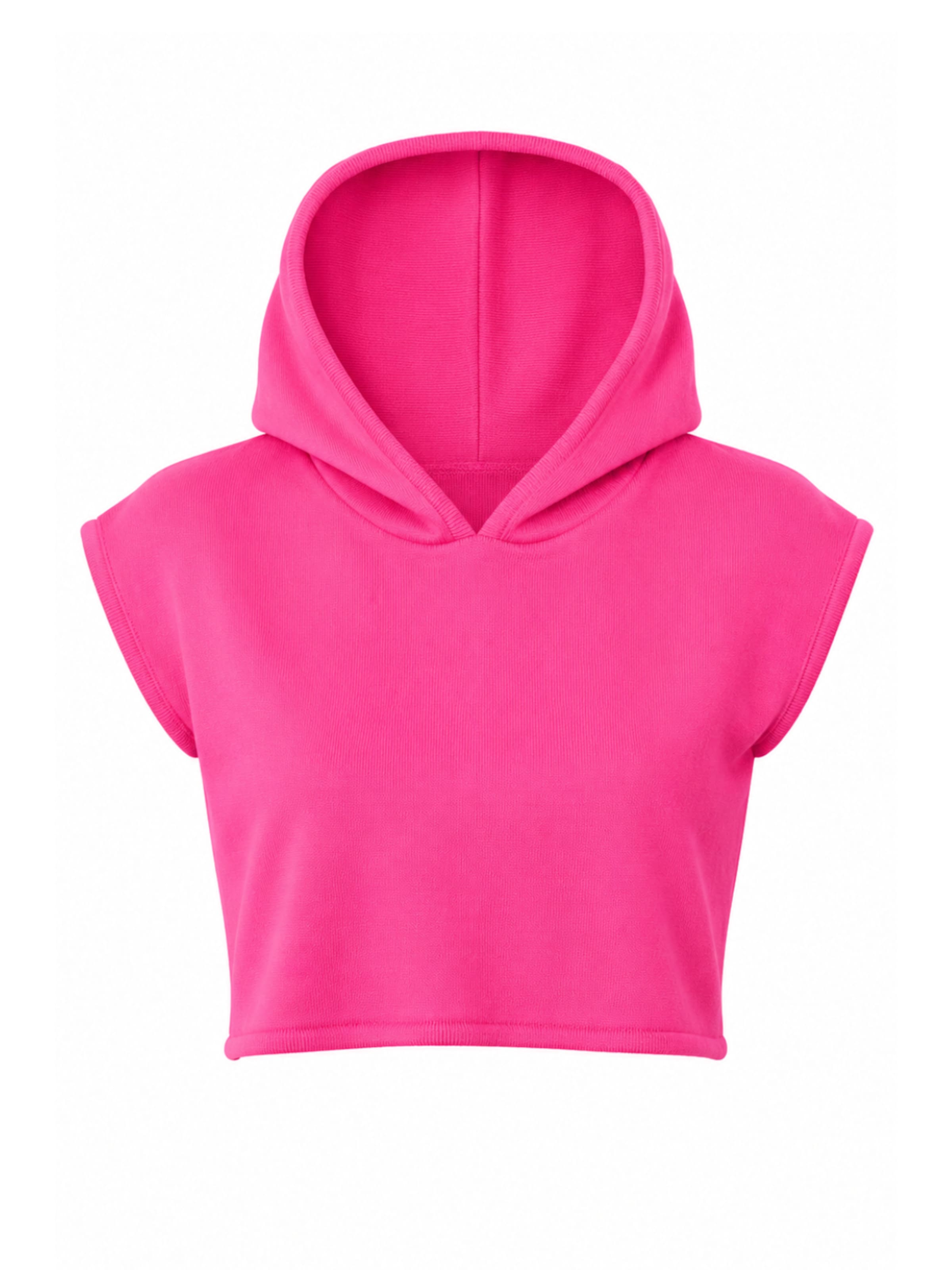 Süel knitwear - Top de punto 'Hanna Hoodie' en rosa: frente
