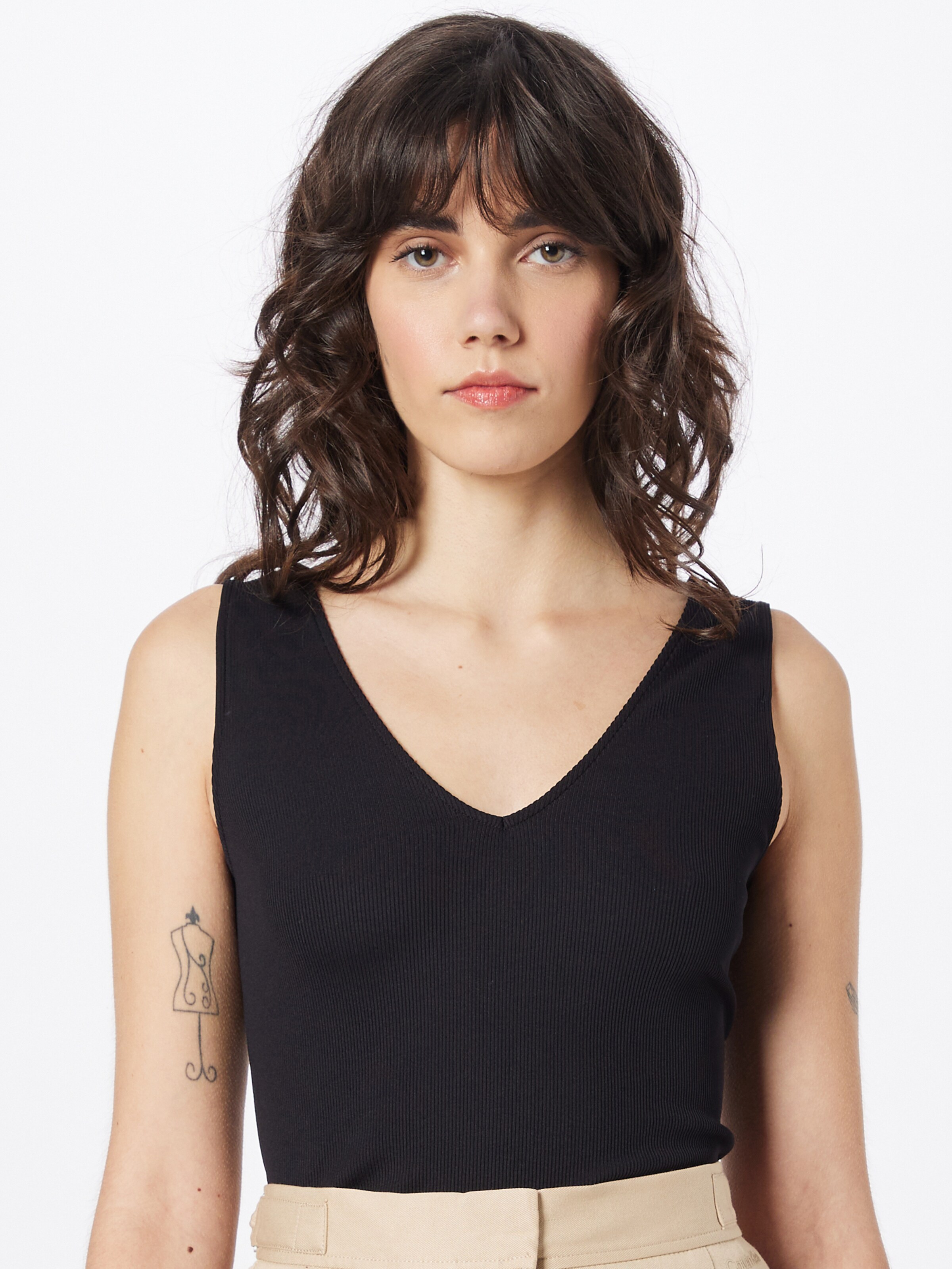 Frauen Shirts & Tops Calvin Klein Top in Schwarz - LE37218 Frauen Shirts & Tops Calvin Klein Top in Schwarz - LE37218