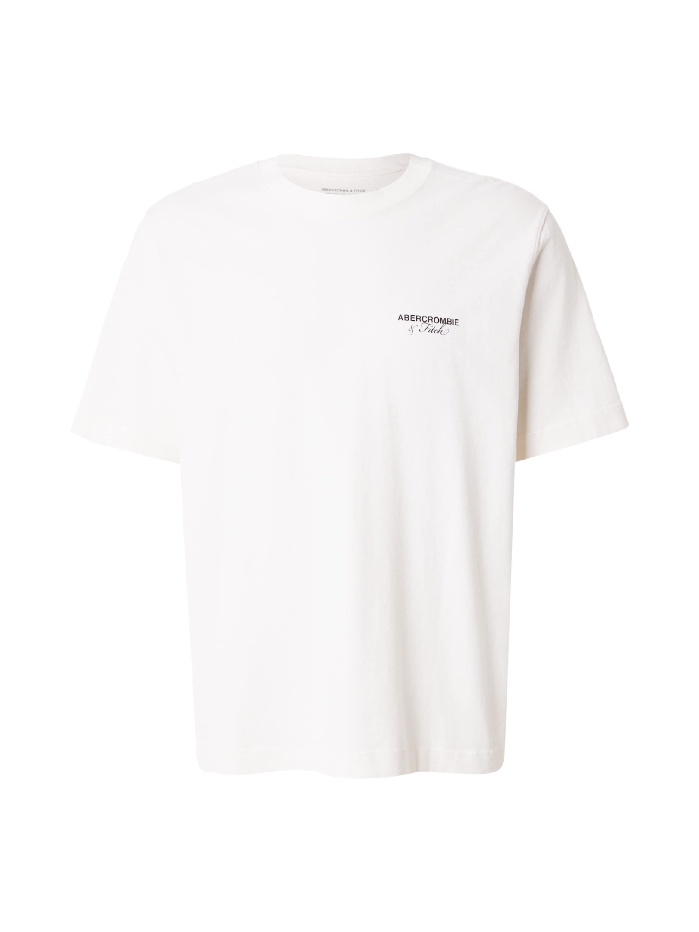 Abercrombie & Fitch T-Krekls 'CITIES', krāsa - melns / balts, Preces skats