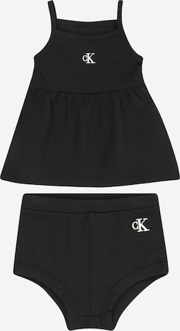Calvin Klein Jeans Set: Kleid und Slip in Schwarz: predná strana