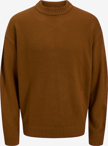 Pull-over 'JJEUrban' JACK & JONES en marron : devant