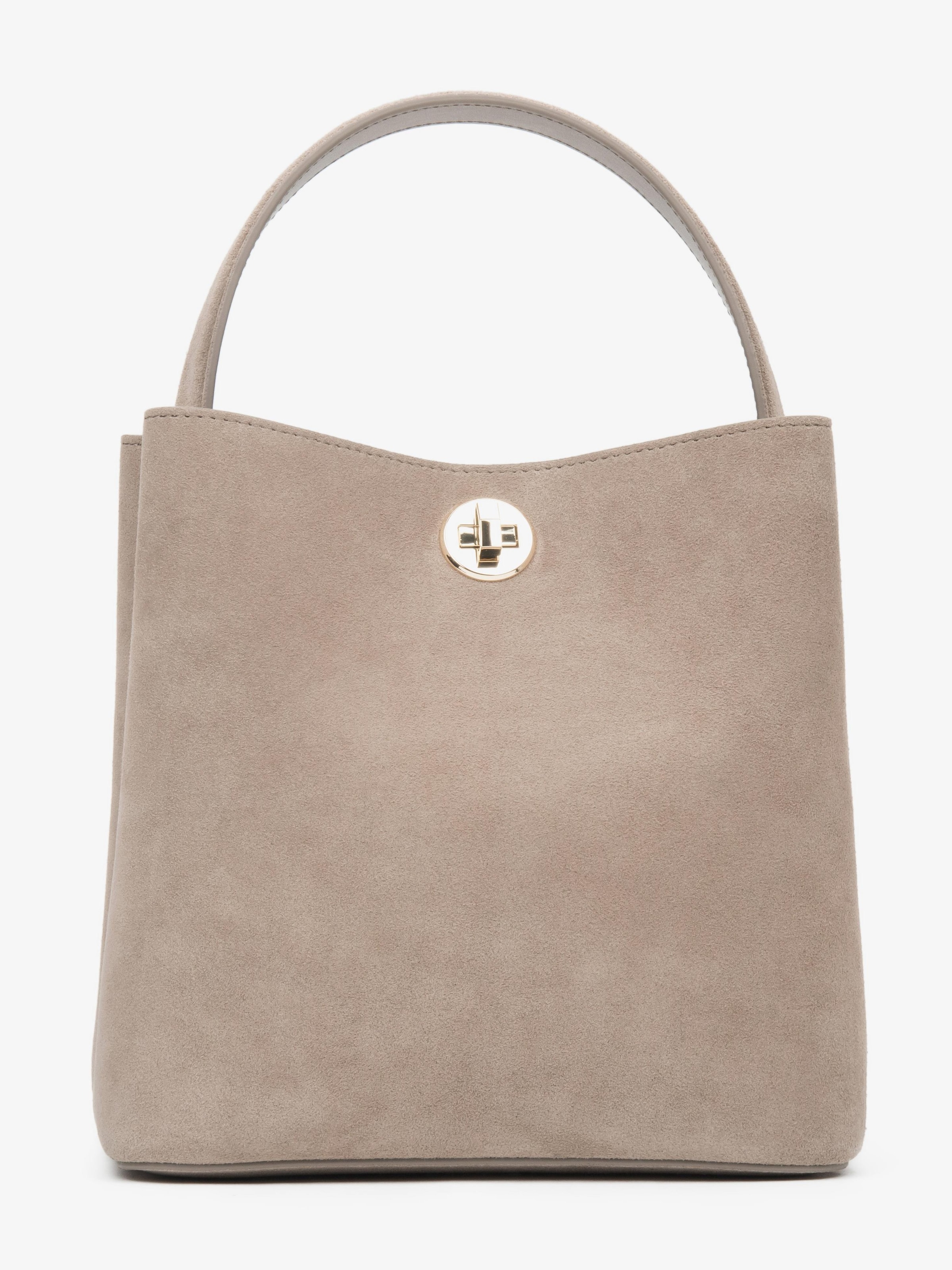 Estro Handbag '9075' in Beige: front