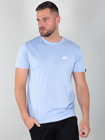 ALPHA INDUSTRIES Regular Fit T-Shirt in Blau: predná strana