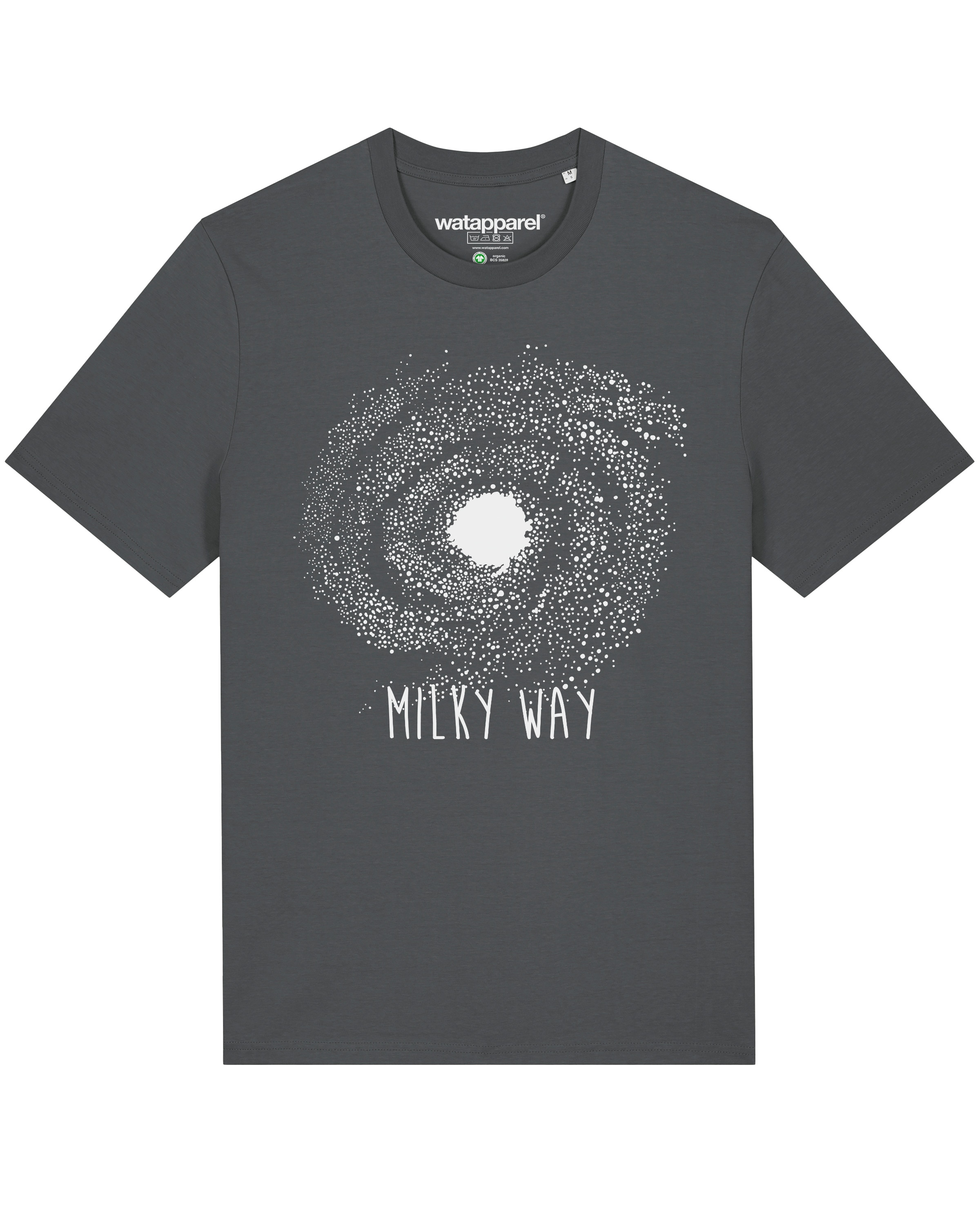 T-Shirt ' Milky way ' Watapparel en gris : devant