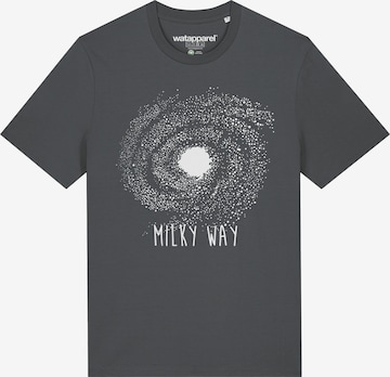 T-Shirt ' Milky way ' Watapparel en gris : devant