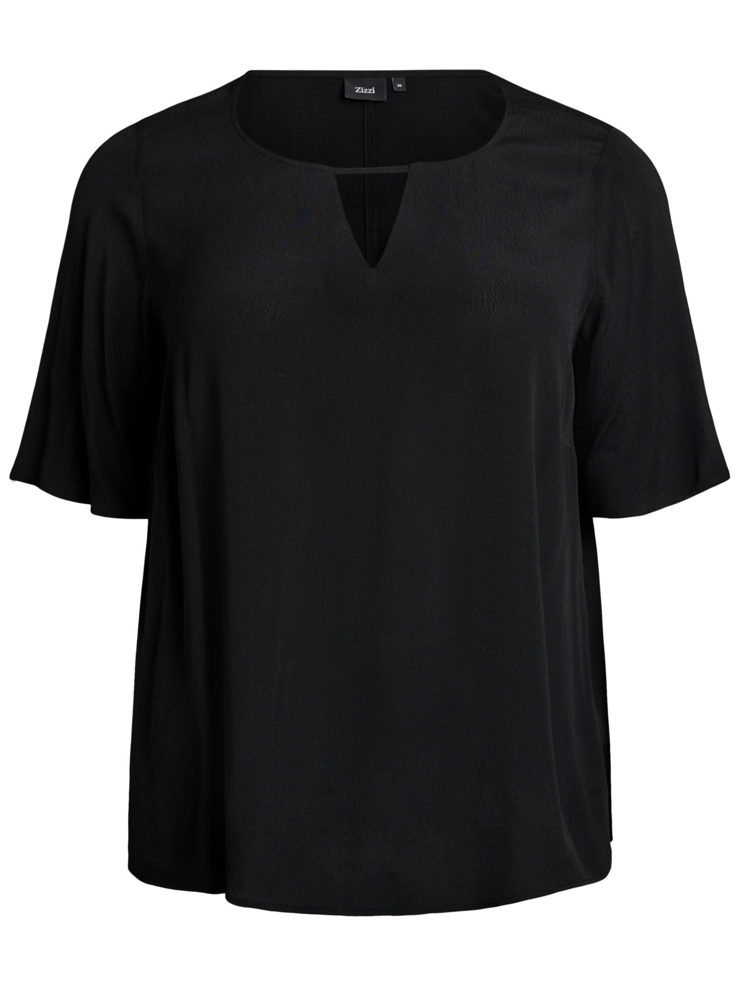Zizzi Pluus 'VBELLA', värv must: eest vaates