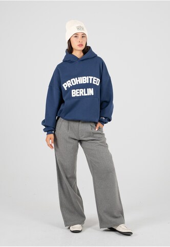 Sweat-shirt 'Berlin' Prohibited en bleu