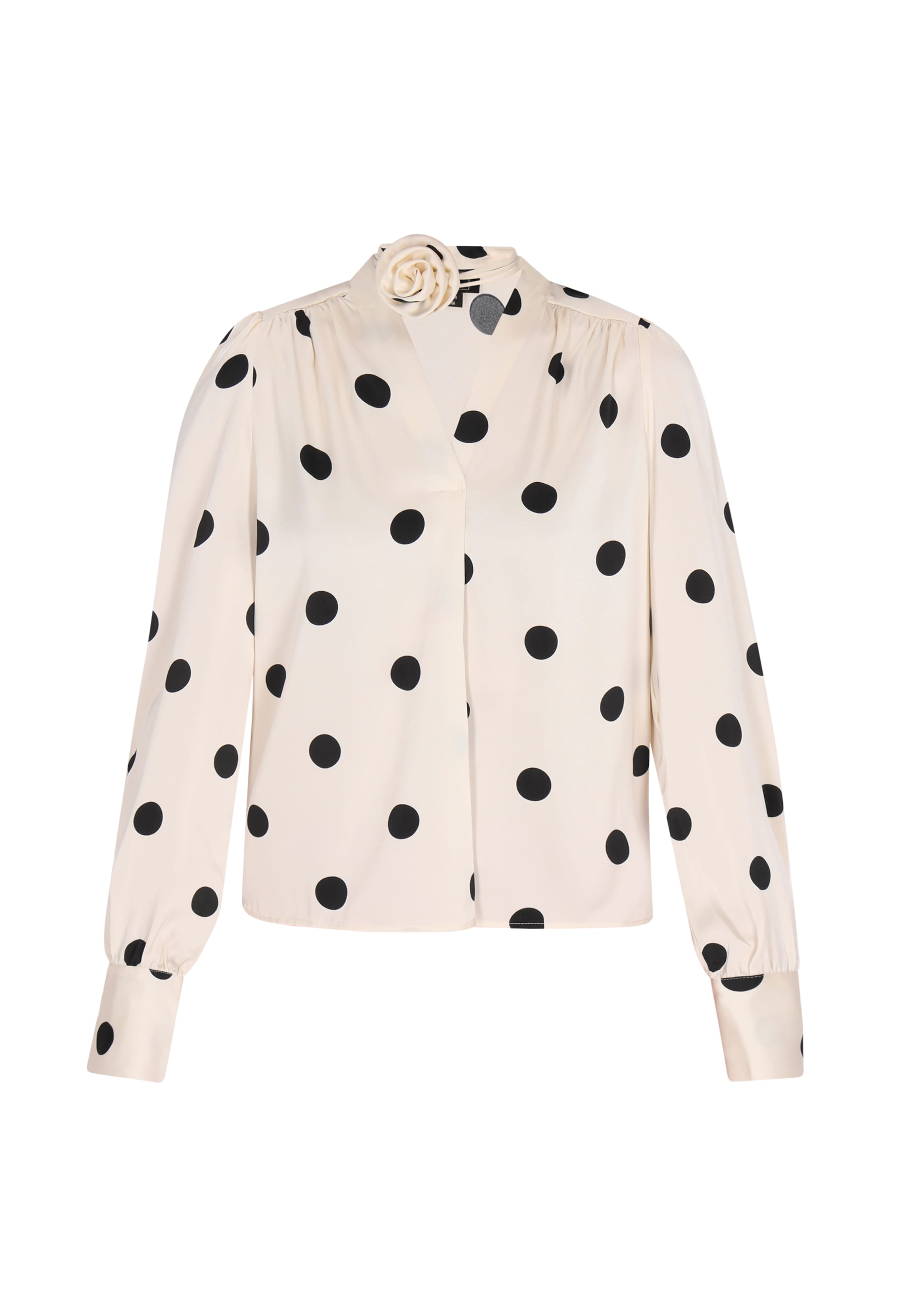 NAEMI Pluus 'Fashion Look' must / täisvalge, Tootevaade