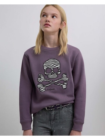 Scalpers Sweatshirt 'Zebraskull' in Purple