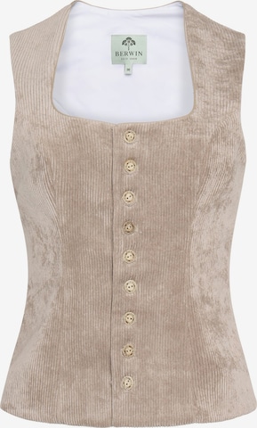BERWIN & WOLFF Trachtenmieder in Beige: Vorderseite