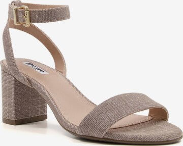 Dune LONDON Remsandal 'MEYE' i beige: framsida