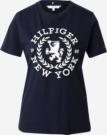 T-shirt TOMMY HILFIGER en bleu : devant