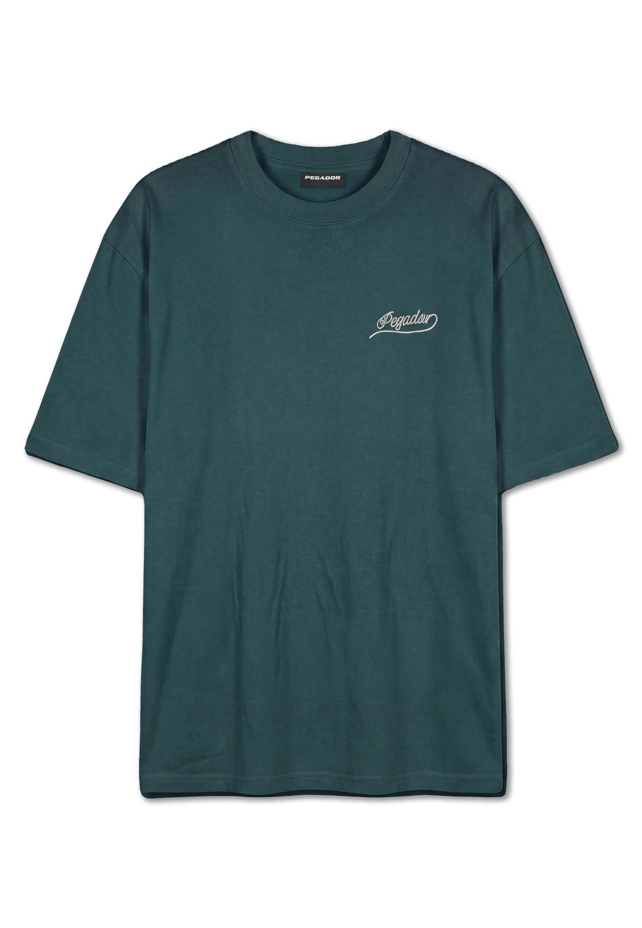 Pegador T-Shirt 'Massa' en L en pétrole / blanc cassé, Vue avec produit