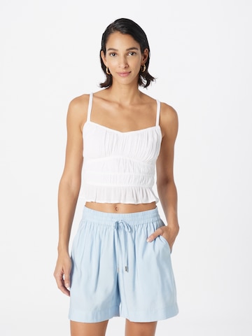 HOLLISTER Top | bela barva: sprednja stran