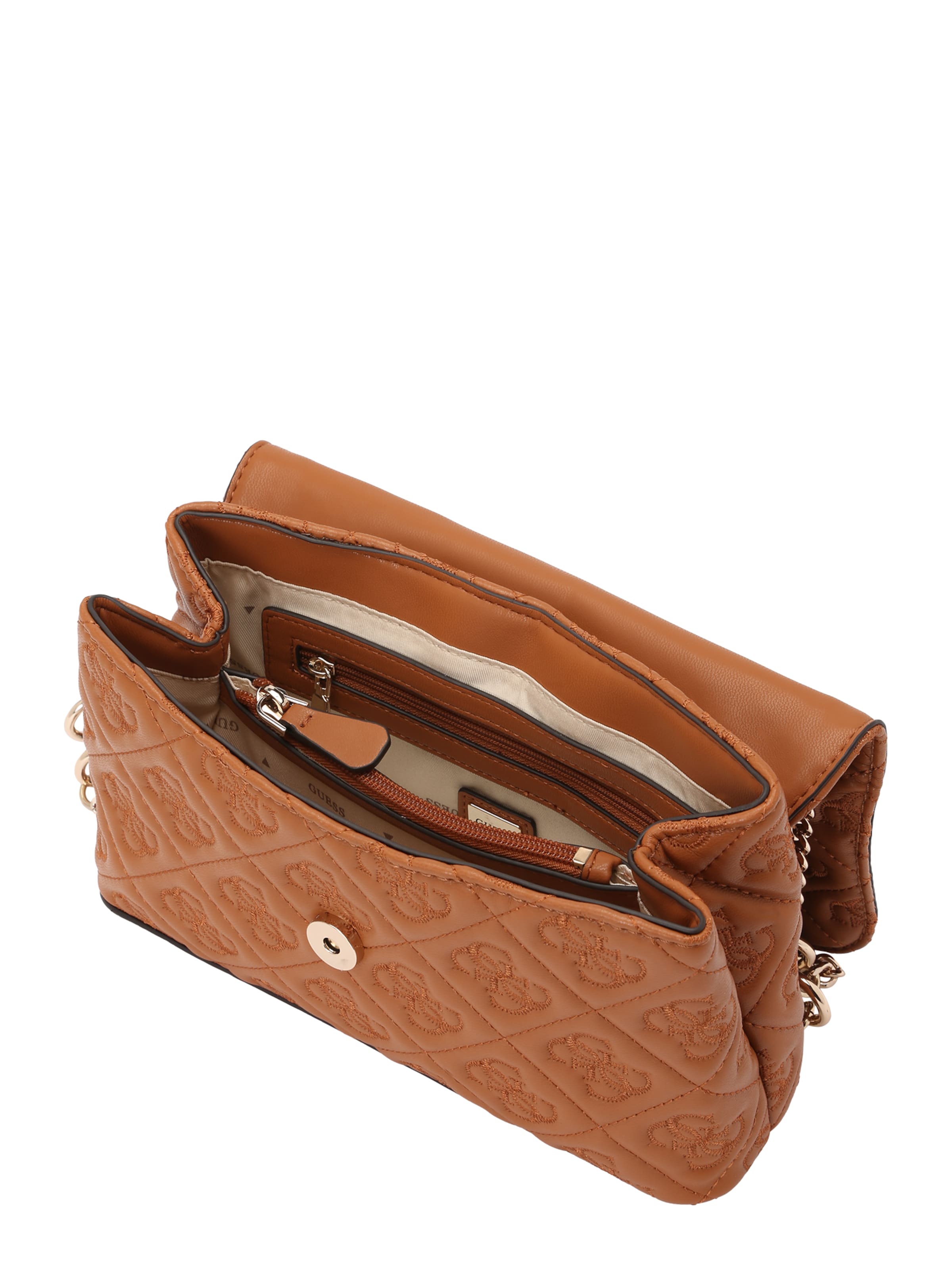 GUESS - Mala de ombro 'ADELASIA CNVRTBLE XBODY FLAP' em castanho