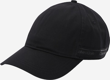 Casquette Calvin Klein en noir : devant