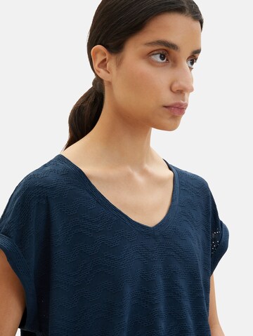 TOM TAILOR T-Shirt in Blau