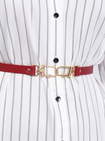 Haute Cuir Riem in Rood