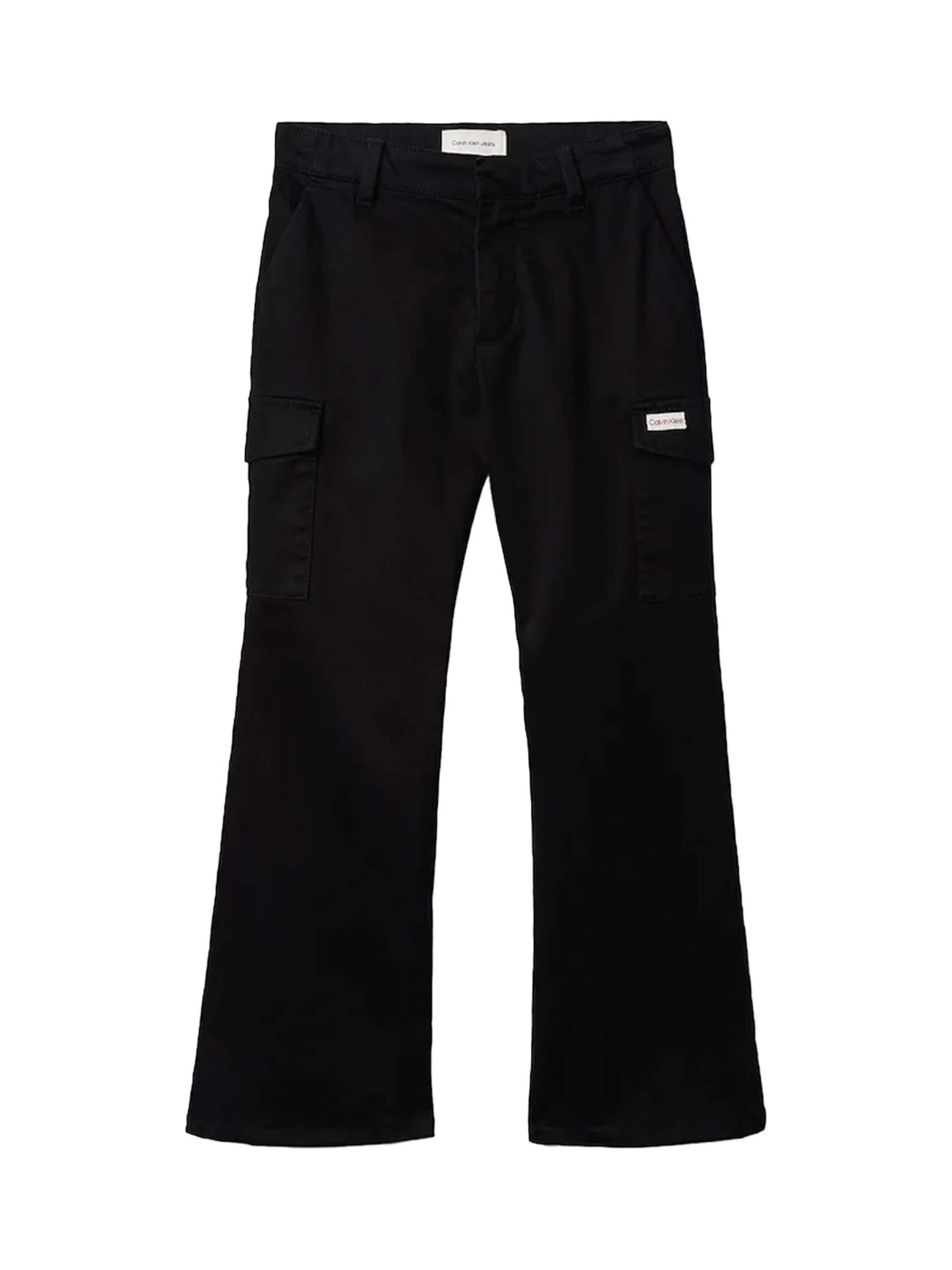 Calvin Klein Kids Regular Pants in Black: front