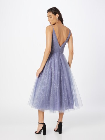 mascara Evening Dress in Blue