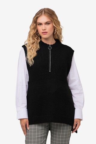 Pull-over Ulla Popken en noir : devant