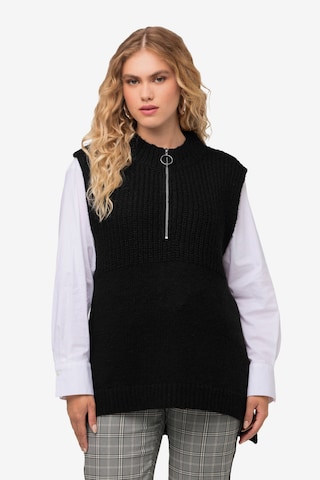 Pull-over Ulla Popken en noir : devant