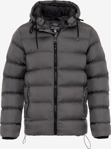 CIPO & BAXX Winter Jacket in Grey: front