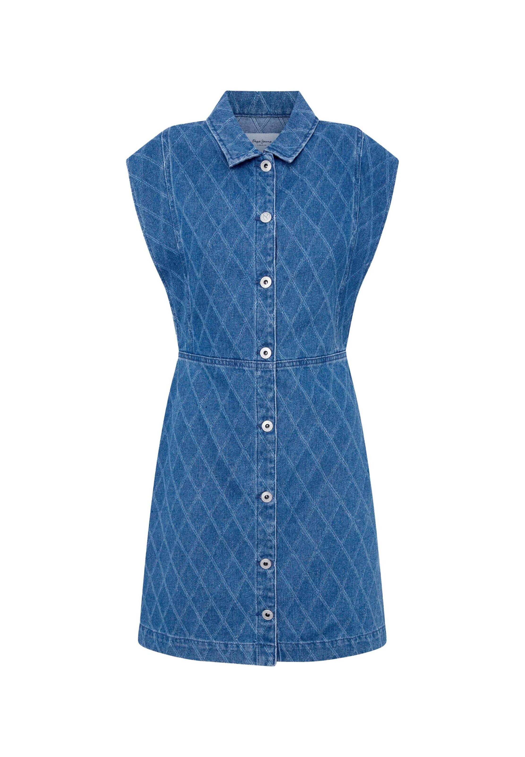 Pepe Jeans Blusenkleid 'CHEY' in Blau: Vorderseite