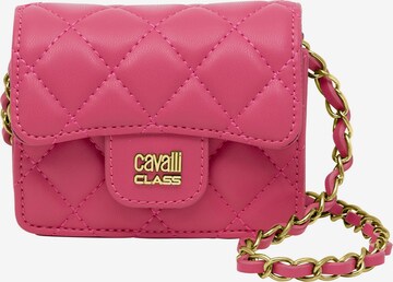 Borsa a tracolla di Cavalli Class in rosa: frontale