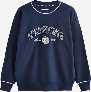 self. Sweatshirt in Blauw: voorkant