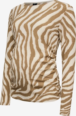 Vero Moda Maternity Shirt in Beige: front