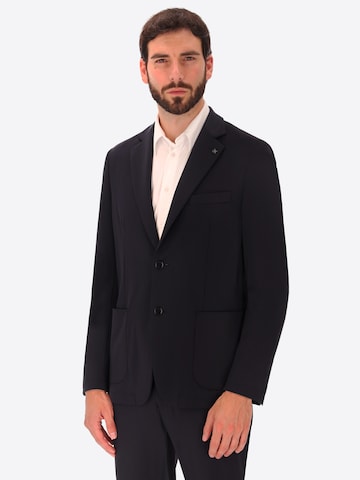 Distretto12 - Ajuste regular Chaqueta tipo saco para negocios 'High Perform12' en azul: frente