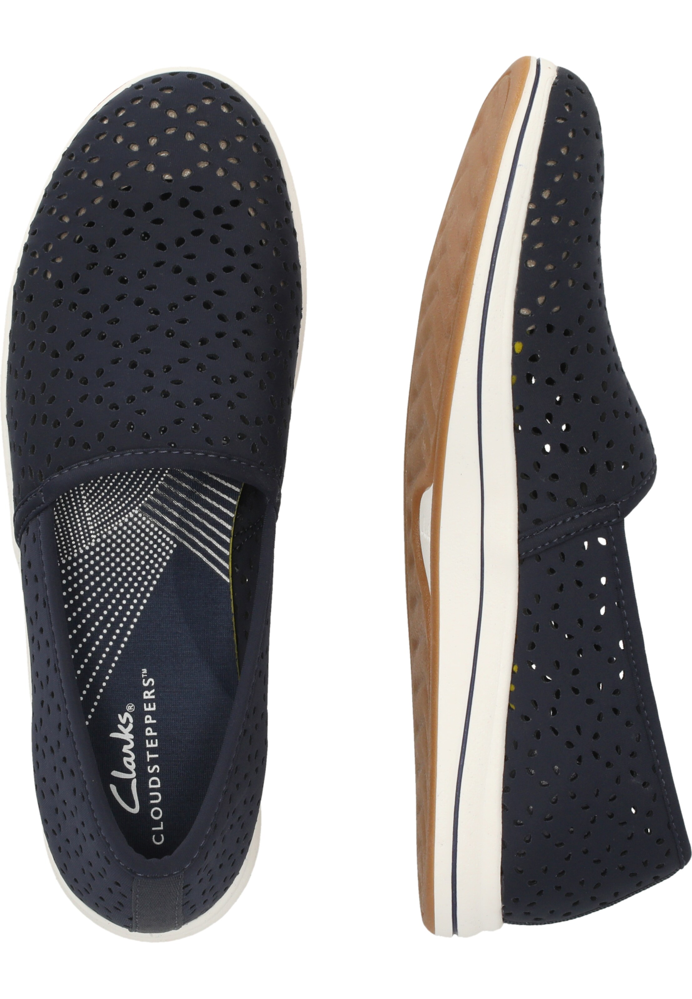 CLARKS Ballerina 'Brinkley' in Blauw