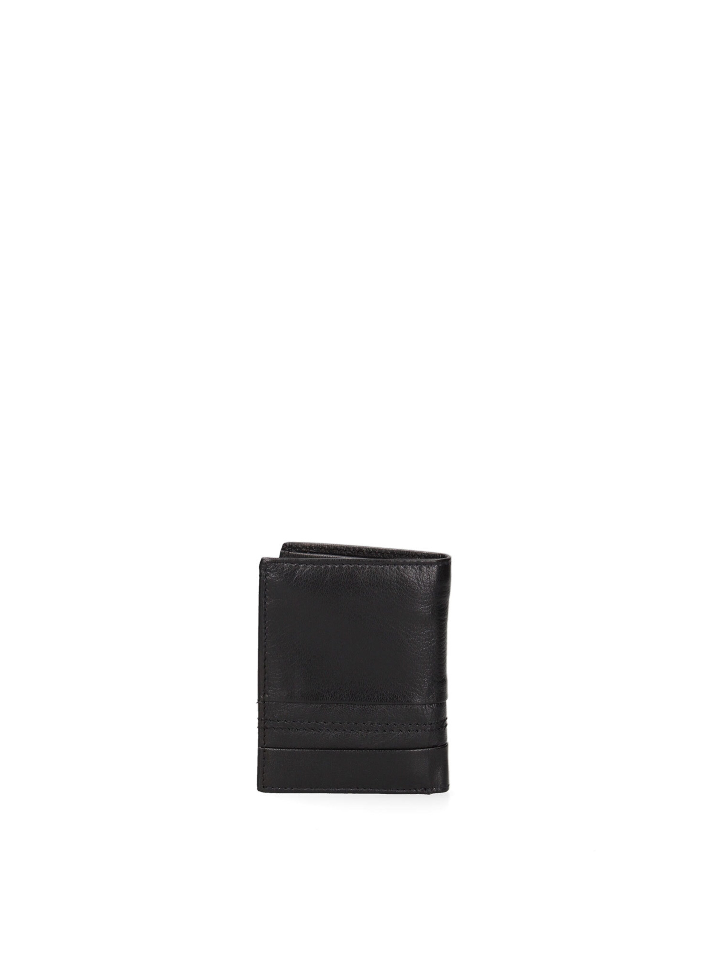 PIERRE CARDIN Wallet in Black: front