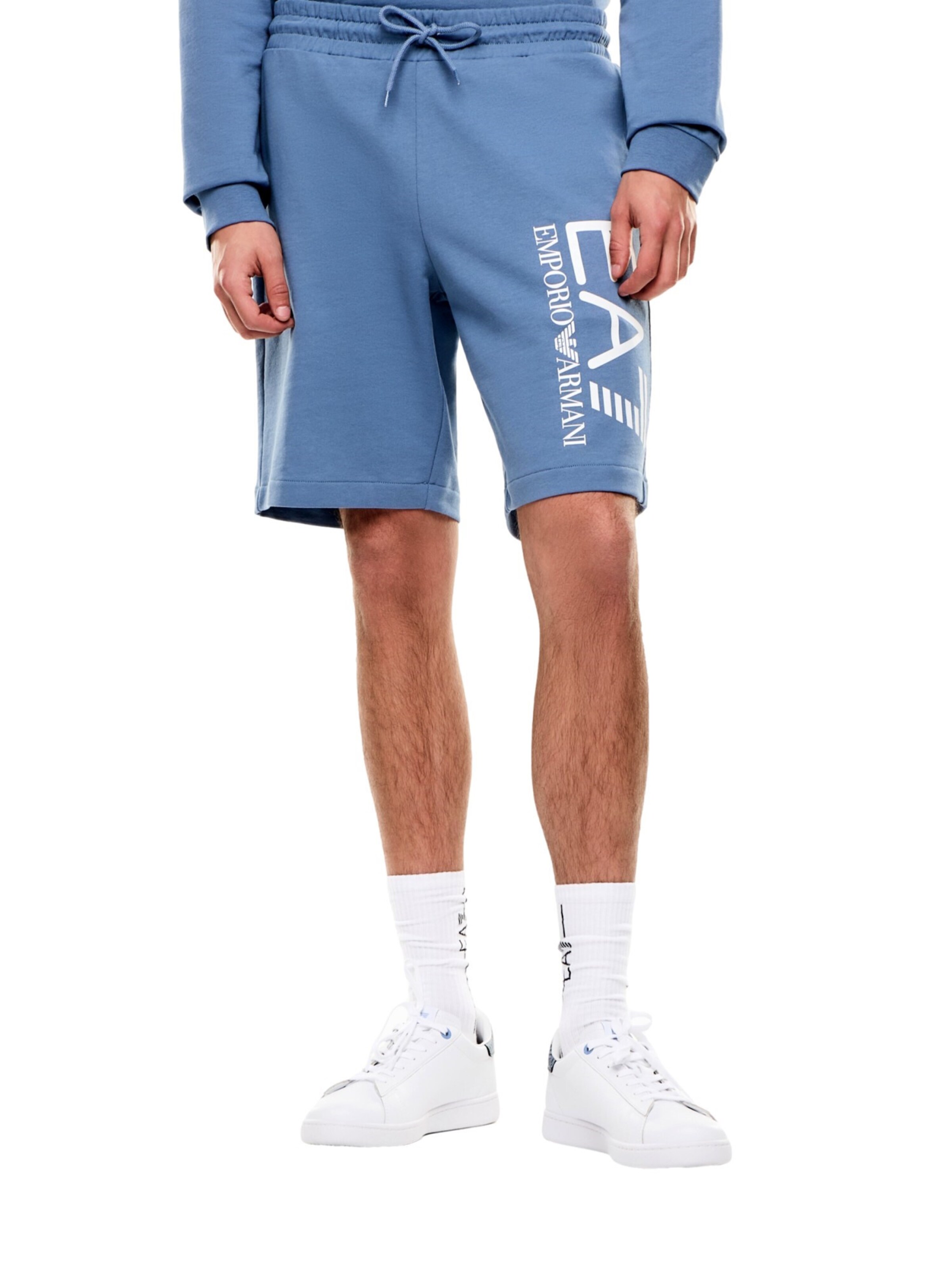 EA7 Emporio Armani regular Bukser i blå: forside