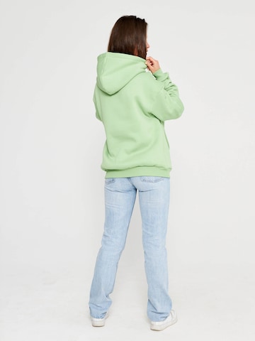 Multiply Apparel Sweatshirt 'Twentyfifteen' in Green