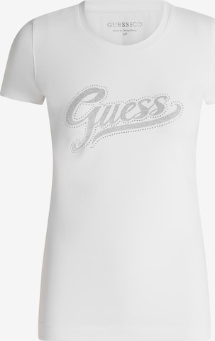 T-shirt GUESS en blanc : devant