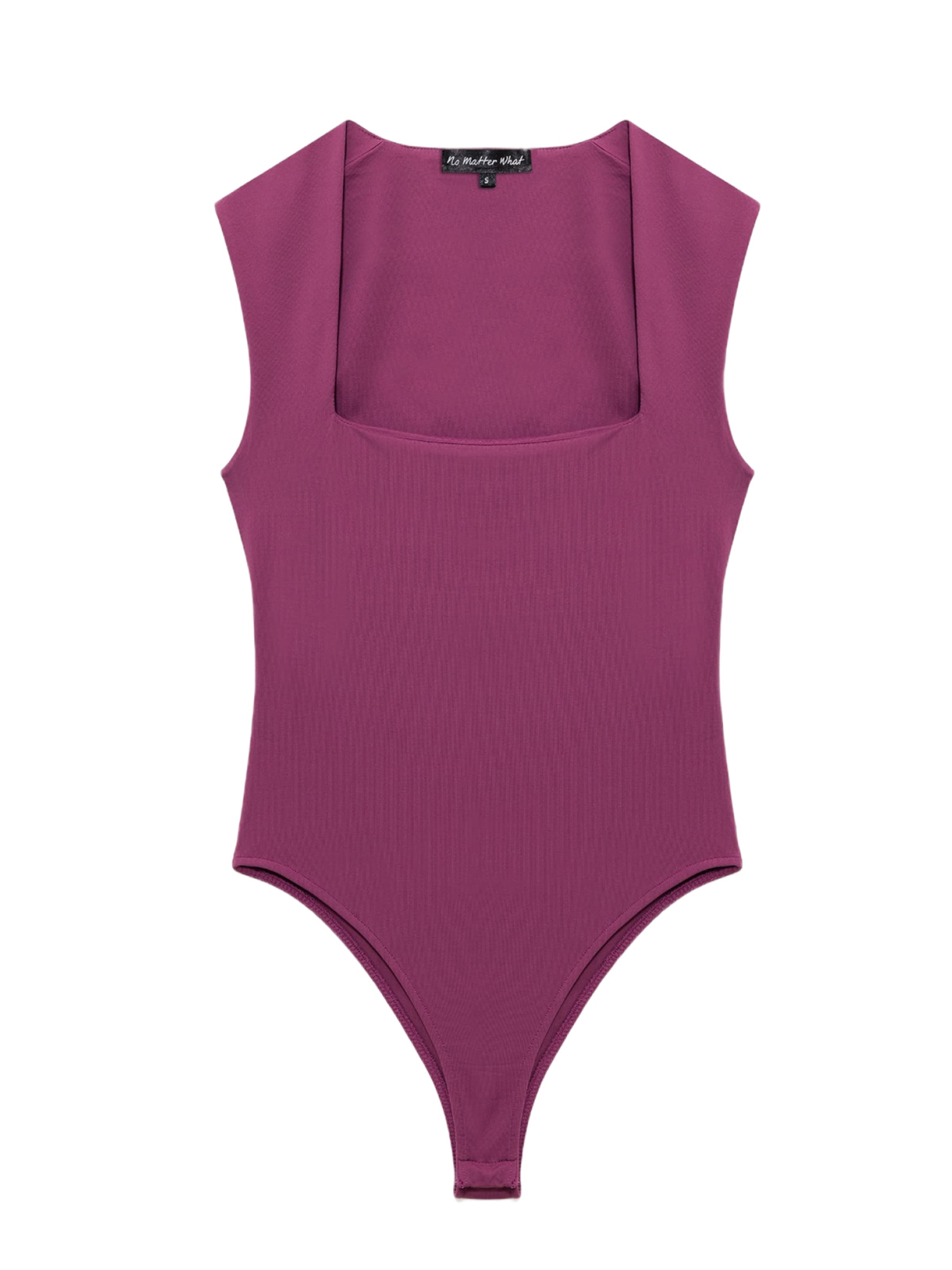 No Matter What Shirt bodysuit in Purple: front