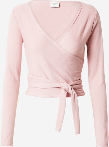 Abercrombie & Fitch Knit Cardigan in Pink: front