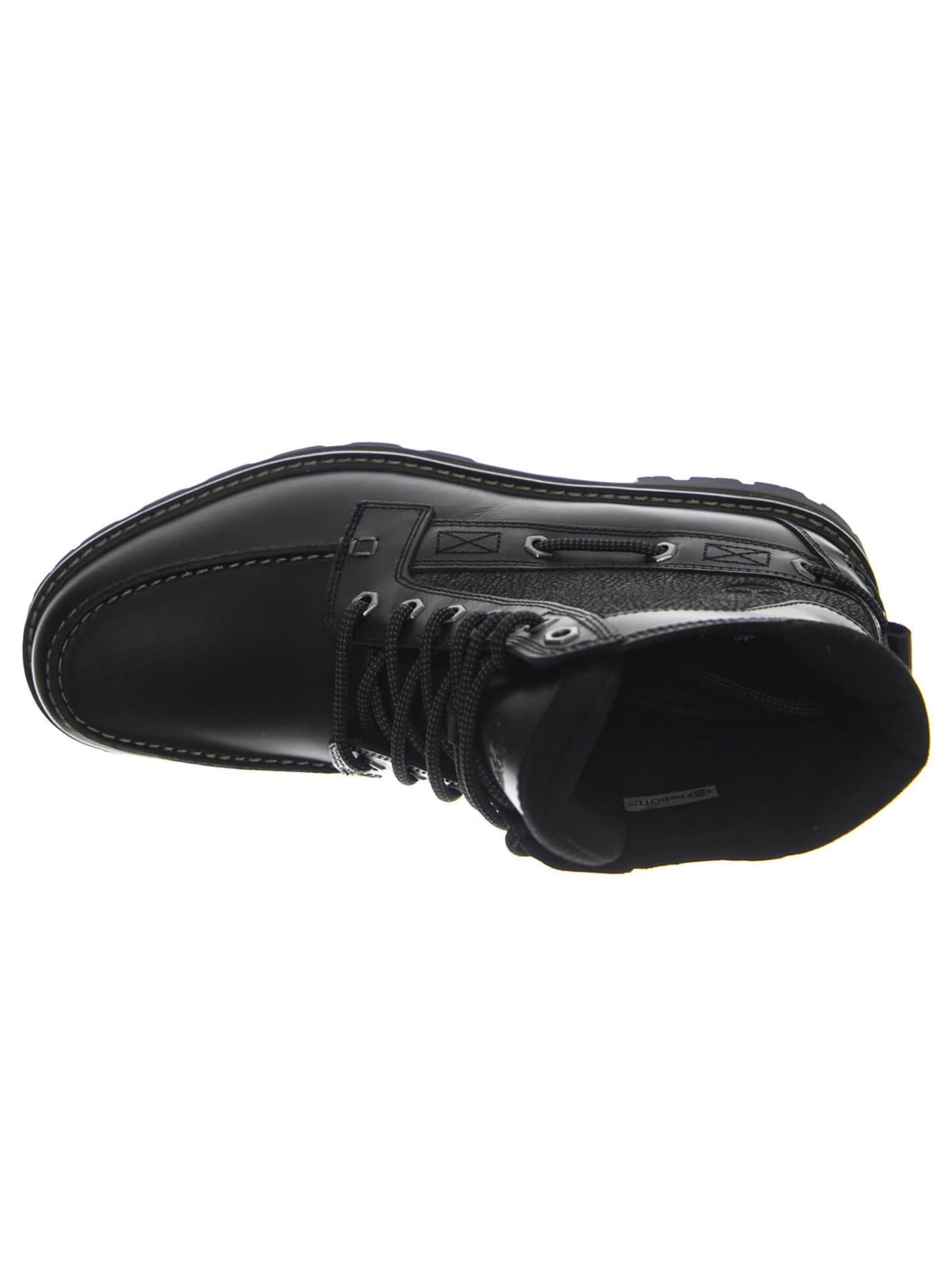 Bottes à lacets 'Britton Road Mid Lace Up -- Men's Black Full Grain Leather' TIMBERLAND en noir