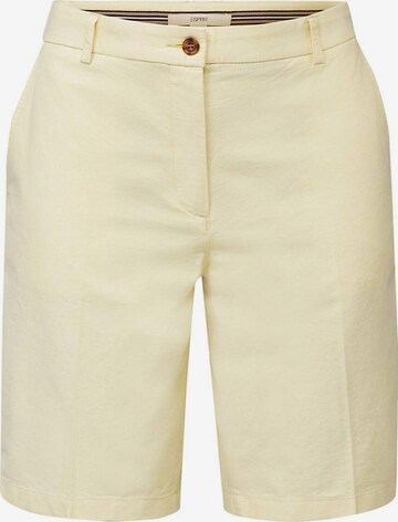 ESPRIT Regular Chino Pants in Yellow: front