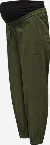 Effilé Pantalon Only Maternity en vert